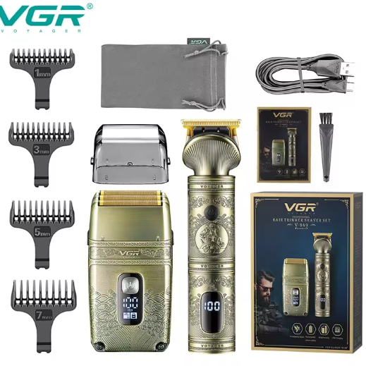 Combo Profesional: Patillera + Shaver | Inalámbrica y Recargable