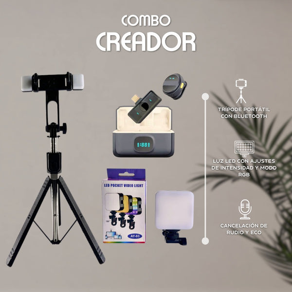 Kit 11 de creación de contenido 3 en 1 Compacto + ¡¡¡Envío totalmente gratis!!!