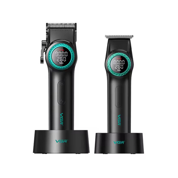 Combo Máquina Profesional de Corte y Acabados VGR Negro
